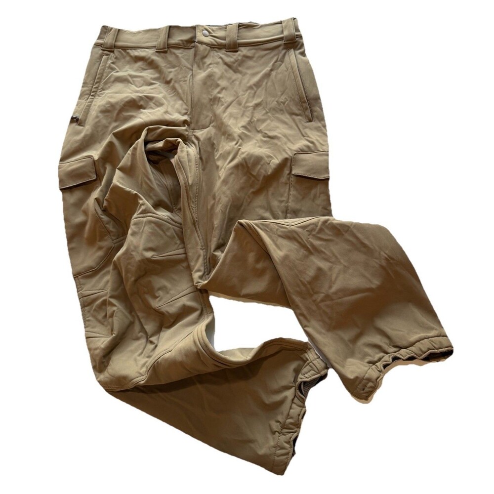 Beyond Clothing Pants Mens Medium 38x33 L5 Cold Fusion Shell Coyote Fleece Lined